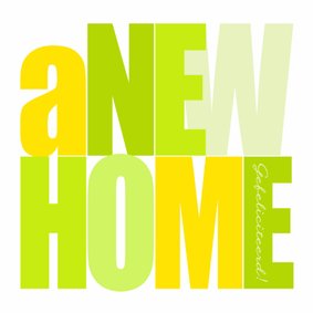 Woorden A New Home Lime - BK