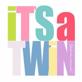 Woorden It's a Twin Kleur - BK