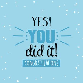 Yes you did it! Congratulations