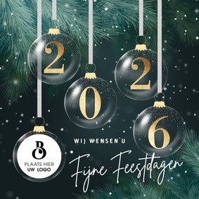 Zakelijke kerstkaart 2026 met logo