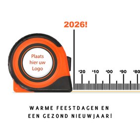 Zakelijke kerstkaart bouw en klusbedrijf rolmaat