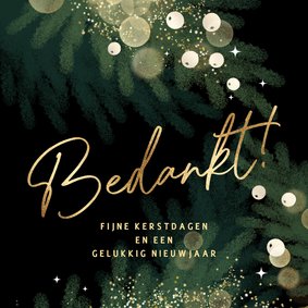 Zakelijke kerstkaart met logo en bedankt