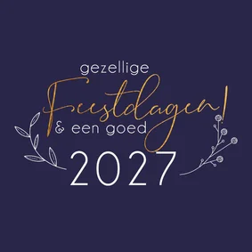 Zakelijke kerstkaart nightblue
