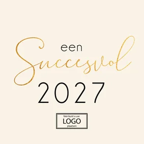 Zakelijke kerstkaart succesvol