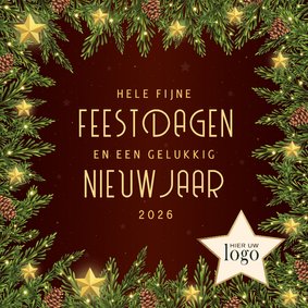 Zakelijke kersttakken met sterren