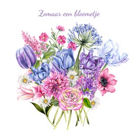 Zomaar een bos bloemen