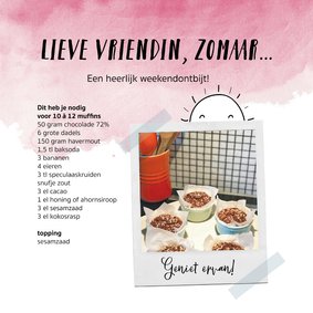 Zomaar kaart voor een lieve vriend of vriendin