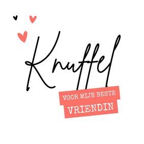 Zomaar vriendschapskaart hartjes dikke knuffel veel liefs