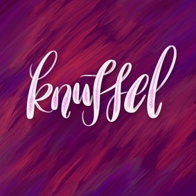 Zomaarkaart knuffel handlettering