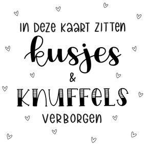 Zomaarkaart - Kusjes en knuffels