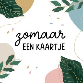 Zomaarkaart met abstracte vormen