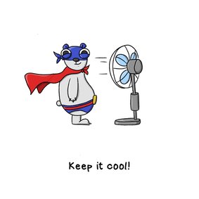 Zomaarkaartje Keep it cool kaart