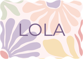 Golvend geboortekaartje abstracte bloemen kleurrijk