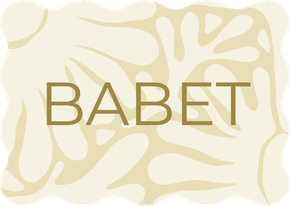 Golvend geboortekaartje abstracte bloemen naturel