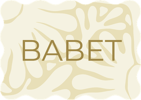 Golvend geboortekaartje abstracte bloemen naturel 