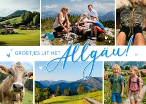 Ansichtkaart 'Groetjes uit het Allgäu' Duitsland