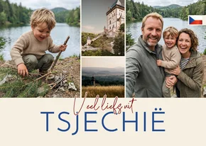 Ansichtkaart vakantie 'Liefs uit Tsjechië'
