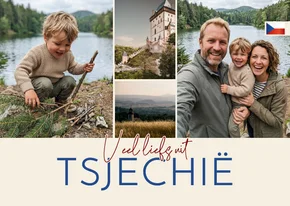 Ansichtkaart vakantie 'Liefs uit Tsjechië'
