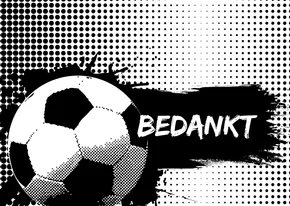 Bedankt voetbal trainer leider scheidsrechter vrijwilliger