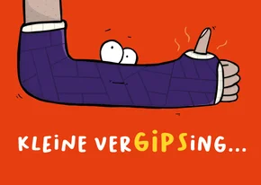 Beterschapskaart kleine vergipsing arm...