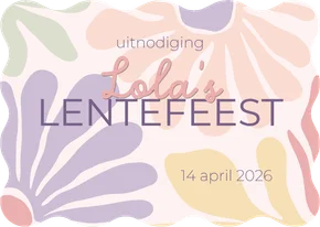 Communie uitnodiging abstracte kleurrijke bloemen