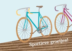 Fietsvakantie sportieve groet