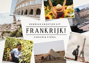 Fotokaart met 7 foto's - vakantiekaart groetjes uit