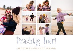 Fotokaart met 8 eigen foto's