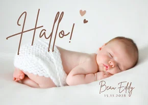 Geboortekaartje met je mooiste babyfoto