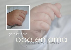 Gefeliciteerd Opa en Oma