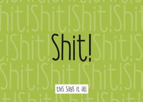 Geslaagd gezakt Shit - this says it all