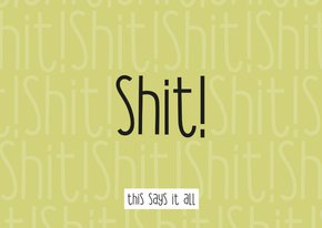 Geslaagd gezakt Shit - this says it all