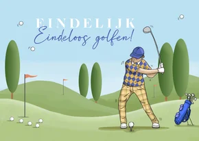 Golfen vrije tijd man