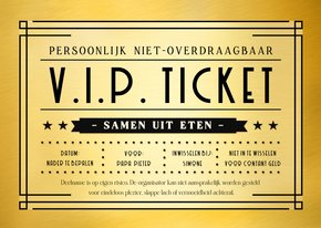 Grappige Vaderdag kaart VIP ticket tegoedbon