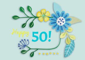 Happy 50! bloemen