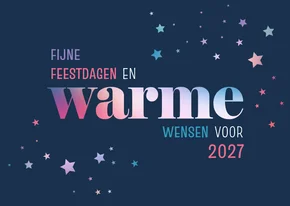Kerstkaart warme wensen