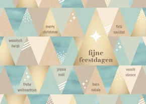 Kerstkaart zakelijk internationaal verschillende talen