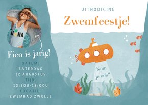 Kinderfeestje onderwaterwereld