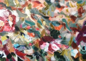 Kunst print bloemen abstract