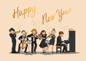 Nieuwjaarskaart orkest