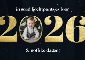 Nieuwjaarskaartje Fries 'in soad ljochtpuntsjes foar 2026'