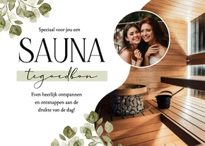 Sauna tegoedbon zelf maken foto stijlvol