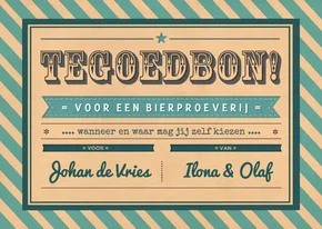 Tegoedbon voor een aanpasbare activiteit met namen