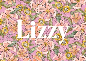 Trendy geboortekaartje floral kleurrijke bloemen libelle