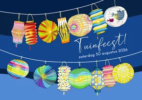 Uitnodigingskaart lampionnenslinger