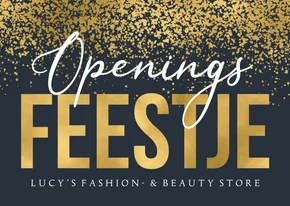 Uitnodigingskaart openingsfeestje opening goud bedrijf