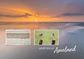 Vakantiekaart groeten uit Ameland