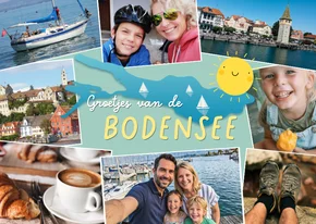 Vakantiekaart 'Groetjes van de Bodensee'