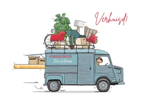 Verhuisbus verhuiskaart