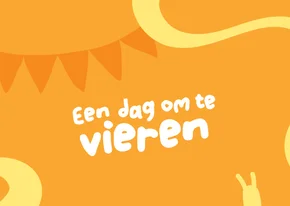 Verjaardagskaart - Een dag om te vieren